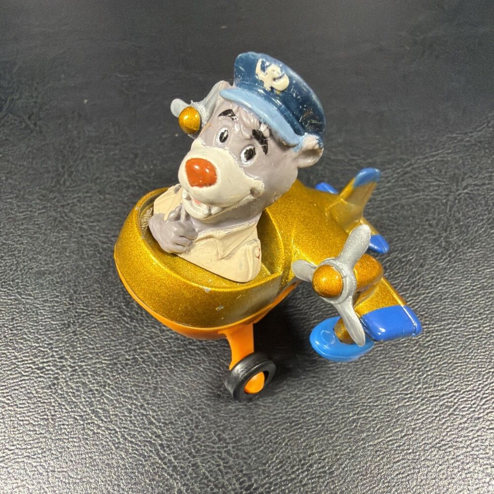 Disney TaleSpin Baloo Pilot Airplane Figure Toy Figurine